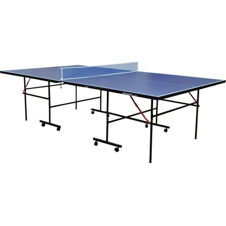 Masa de ping pong Dynamic Sport, 12 mm, culoare albastru are un raport calitate/pret greu de gasit!